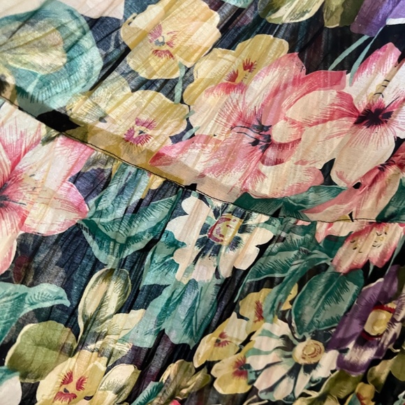 Vintage 90s Floral Maxi Skirt - Picture 4 of 5